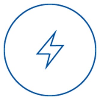 Icon image of battery charging