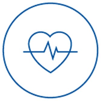 Icon image of heart with lifeline